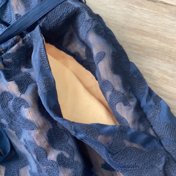 5 for $25 Moulinette soeurs blue flutter sleeve scroll lace dress - Picture 9 of 13